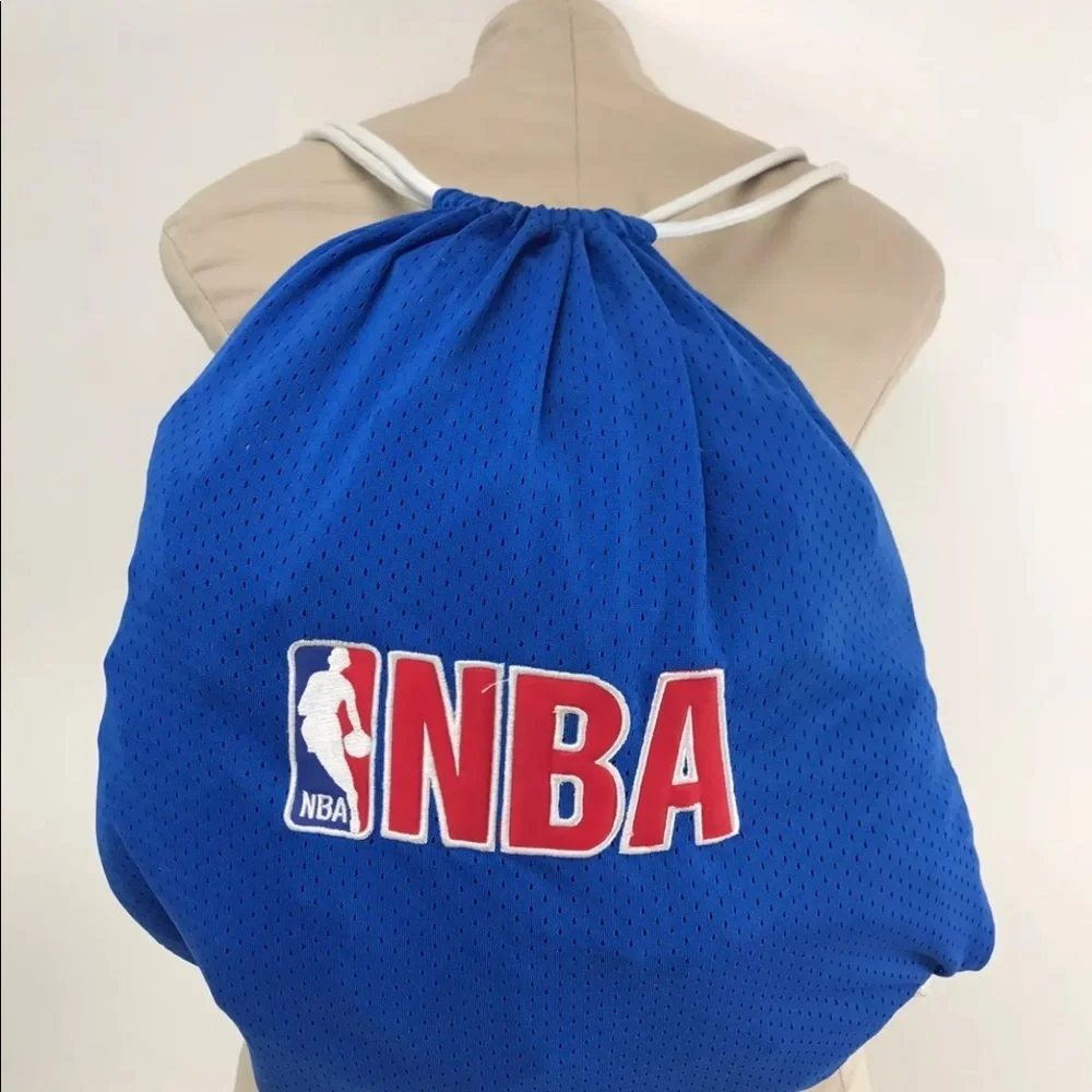 NBA Drawstring Blue Red Cinch Bag Backpack Pre O